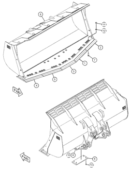 CARGADOR DELTA Cuchilla Trasteel Central Para Cargador Cat 988B Delta-Ts9W5733