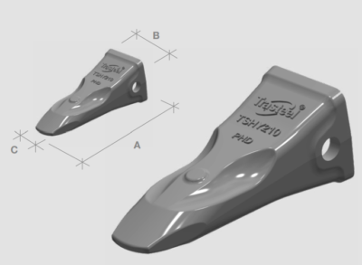 210PHD Diente Trasteel Elite Hyundai - Ts Hy210Phd