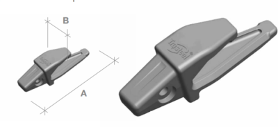Portadiente Trasteel  J220   Mini Excavadora Cat 306