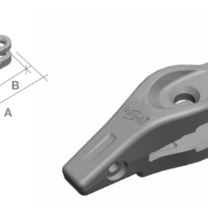 Portadiente Trasteel J250 Atornillado Para Cargador