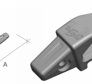 Portadiente Trasteel J450 Excavadora Cat336 - Ts8E6464